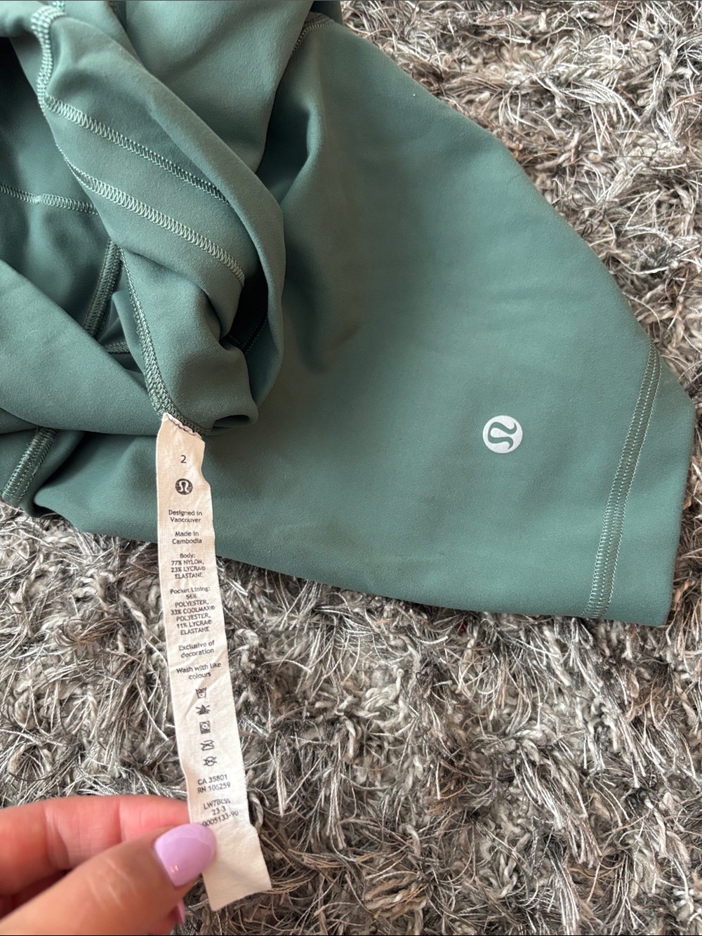 Lululemon 🍋 | 2 | Wunder Train High-Rise Short 6" in Medium Forest - Picture 8 of 8